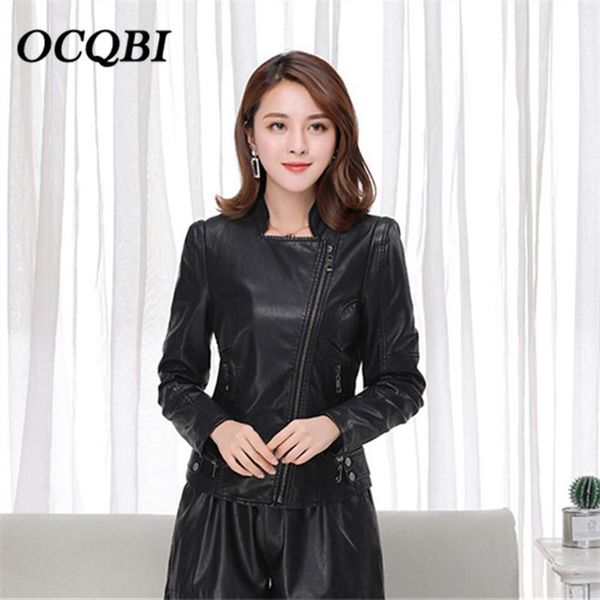 women's jackets bomber motorcycle pu jacket fashion slim plus size zipper streetwear ladies coats and spring, Black;brown
women's jackets bomber motorcycle pu jacket fashion slim plus size zipper streetwear ladies coats and spring, Black;brown