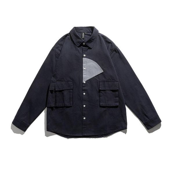 men's casual shirts s6605 men cargo shirt trendy fashion student youth handsome boyfriend cool personality patchwork japan style male o, White;black
men's casual shirts s6605 men cargo shirt trendy fashion student youth handsome boyfriend cool personality patchwork japan style male o, White;black