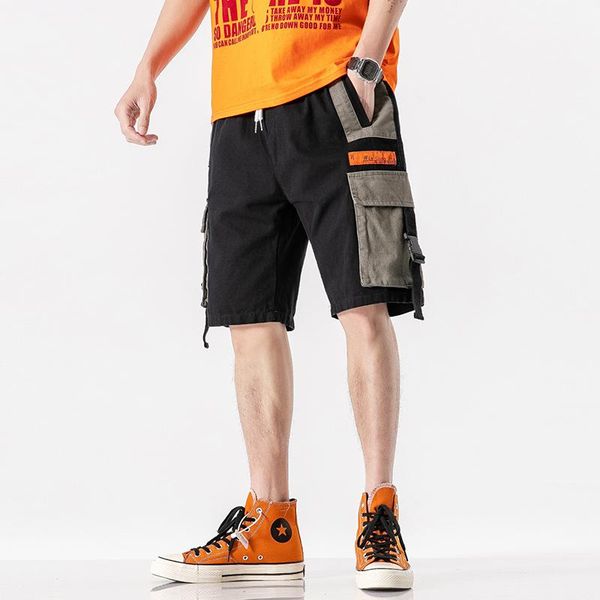 men's shorts large size japan style men streetwear cargo pants sweats summer casual mens joggers with 3d pockets short, White;black
men's shorts large size japan style men streetwear cargo pants sweats summer casual mens joggers with 3d pockets short, White;black