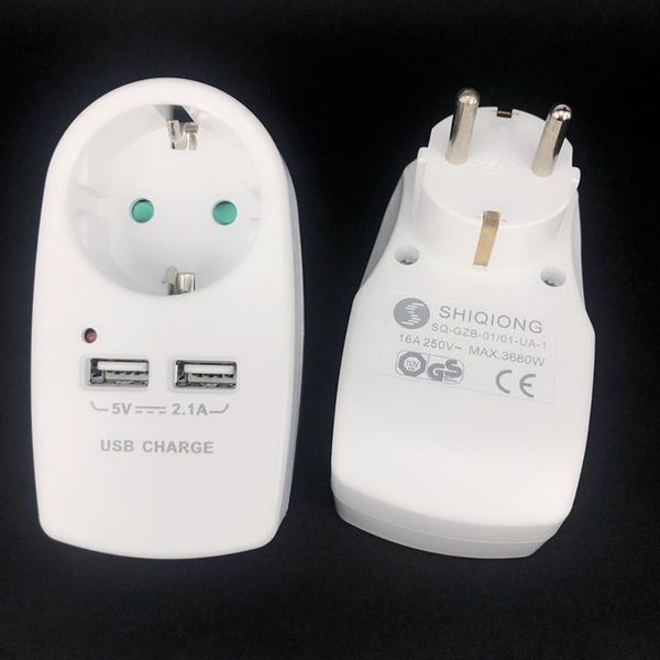 smart power plugs 5v 2.1a electric dual usb charger adapter eu plug intelligent plug-in wall socket charging
smart power plugs 5v 2.1a electric dual usb charger adapter eu plug intelligent plug-in wall socket charging