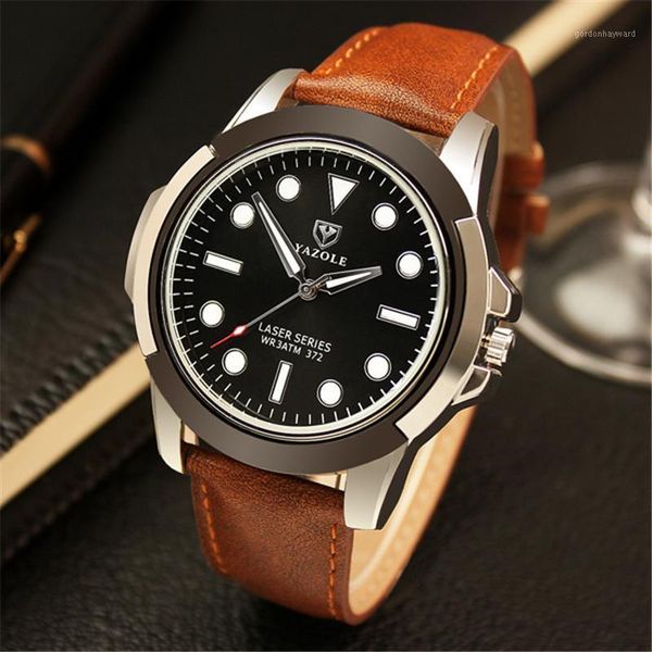 wristwatches yazole brand quartz watch men military army male sports wrist watches luminous green ghost famous montre homme yd372, Slivery;brown
wristwatches yazole brand quartz watch men military army male sports wrist watches luminous green ghost famous montre homme yd372, Slivery;brown