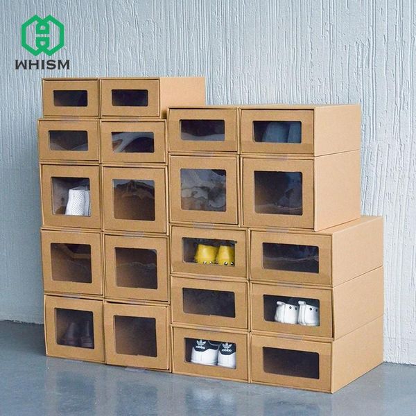 1pc thickened kraft cardboard box drawer shoebox space saving storage organizer container sports shoes high heels holder clothing & wardrobe
1pc thickened kraft cardboard box drawer shoebox space saving storage organizer container sports shoes high heels holder clothing & wardrobe