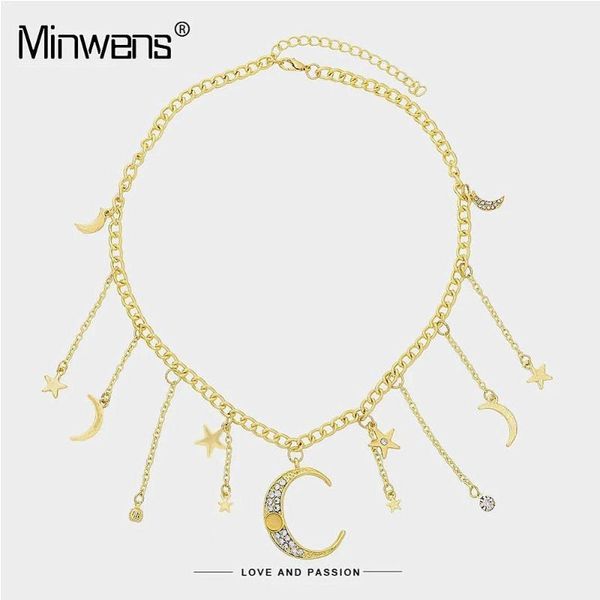 chains vintage crystal pendant necklace women gold color star moon tassel crescent choker necklaces jewelry1, Silver
chains vintage crystal pendant necklace women gold color star moon tassel crescent choker necklaces jewelry1, Silver