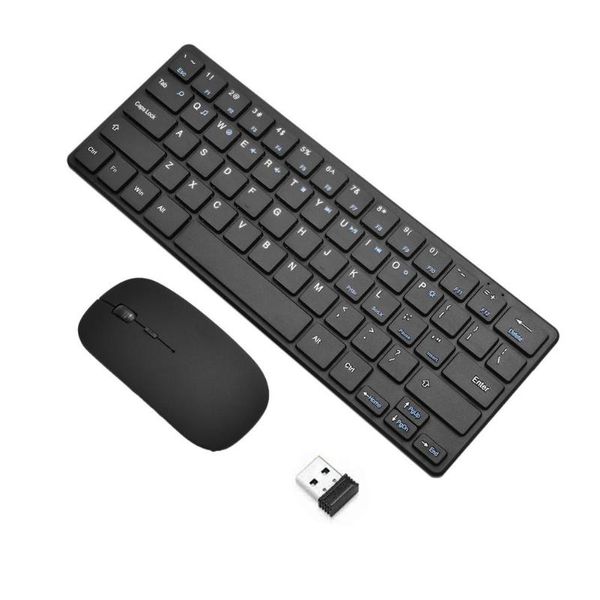 keyboards wireless keyboard and mouse combo with receiver for windows pc 2.4g set 64 keys fn function 96
