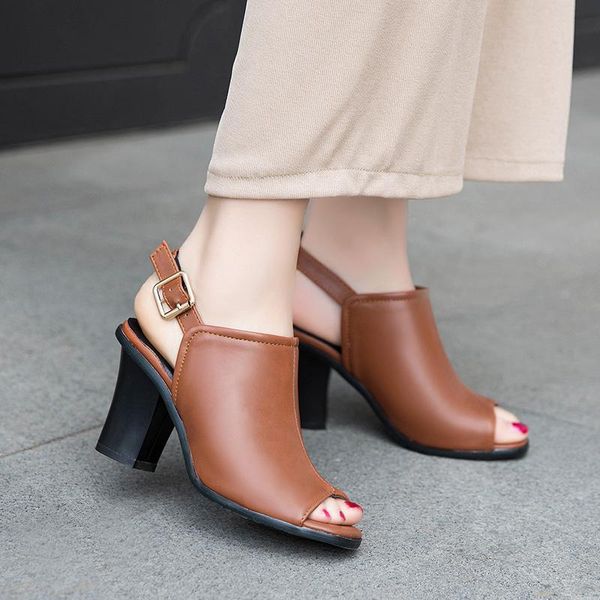 dress shoes 2021 women's summer chunky high fish mouth buckle simple sandals size 43, Black
dress shoes 2021 women's summer chunky high fish mouth buckle simple sandals size 43, Black