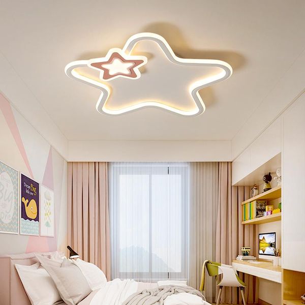 children's room ceiling light girl led pink star roof lights boy bedroom lamp nordic color home
children's room ceiling light girl led pink star roof lights boy bedroom lamp nordic color home