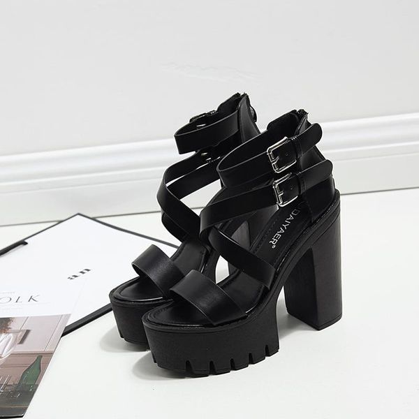 sandals bar performance thick heel waterproof platform high single shoes hip hop dance female night, Black
sandals bar performance thick heel waterproof platform high single shoes hip hop dance female night, Black