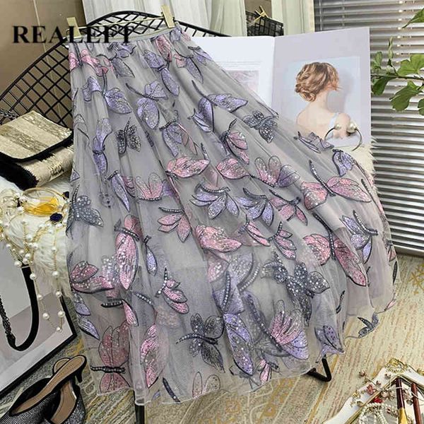 spring autumn dragonfly embroidery tulle women's long skirts high waist chic a-line umbrella mesh skirt female 210428, Black
spring autumn dragonfly embroidery tulle women's long skirts high waist chic a-line umbrella mesh skirt female 210428, Black