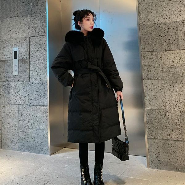women's fur & faux 90% white duck 2021 big natural raccoon hooded winter down coat women puffer jacket female long waterproof parka, Black
women's fur & faux 90% white duck 2021 big natural raccoon hooded winter down coat women puffer jacket female long waterproof parka, Black