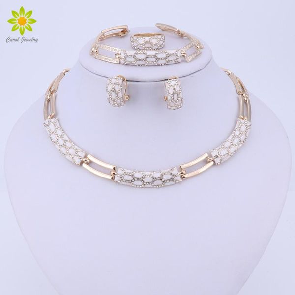 earrings & necklace fashion gold color african style costume jewelry set classic wedding bridal sets party accessories, Silver
earrings & necklace fashion gold color african style costume jewelry set classic wedding bridal sets party accessories, Silver