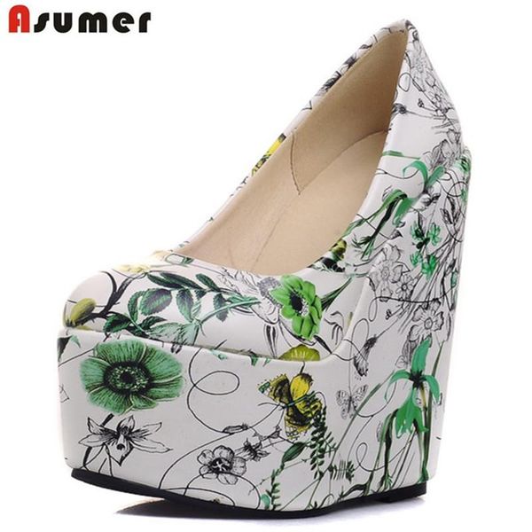 dress shoes asumer 2021 arrive women pumps fashion printing shallow platform wedges elegant high heels, Black
dress shoes asumer 2021 arrive women pumps fashion printing shallow platform wedges elegant high heels, Black