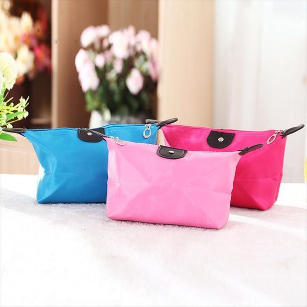 handbag style travel wash cosmetic bags storage dumpling foldable nylon pure color contracted present portable and practical
handbag style travel wash cosmetic bags storage dumpling foldable nylon pure color contracted present portable and practical