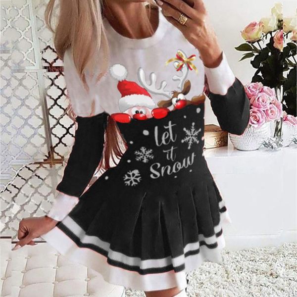 casual dresses year party dress 2021 autumn winter women long sleeve print loose midi elegant sweet christmas vestidos, Black;gray
casual dresses year party dress 2021 autumn winter women long sleeve print loose midi elegant sweet christmas vestidos, Black;gray