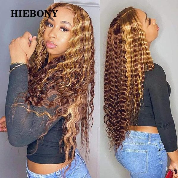 deep wave highlight lace front human hair wigs with baby brazilian 13x6 curl pre plucked hairline, Black;brown
deep wave highlight lace front human hair wigs with baby brazilian 13x6 curl pre plucked hairline, Black;brown