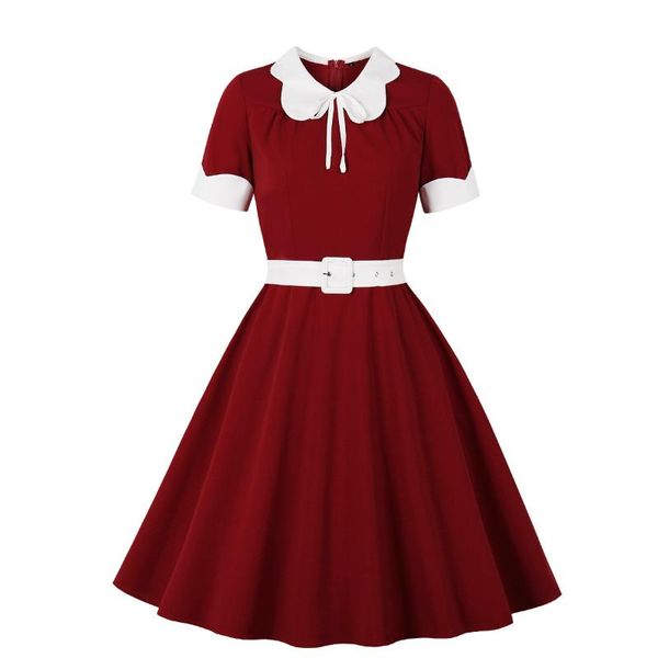 party dresses 2021 fashion autumn and winter retro women's dress, White;black
party dresses 2021 fashion autumn and winter retro women's dress, White;black