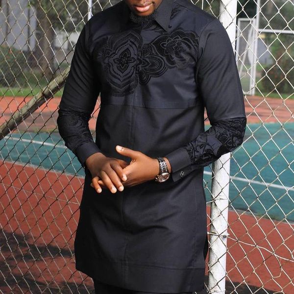 men's casual shirts fashion print youth black cotton lapel african shirt t-shirt long sleeve, White;black
men's casual shirts fashion print youth black cotton lapel african shirt t-shirt long sleeve, White;black