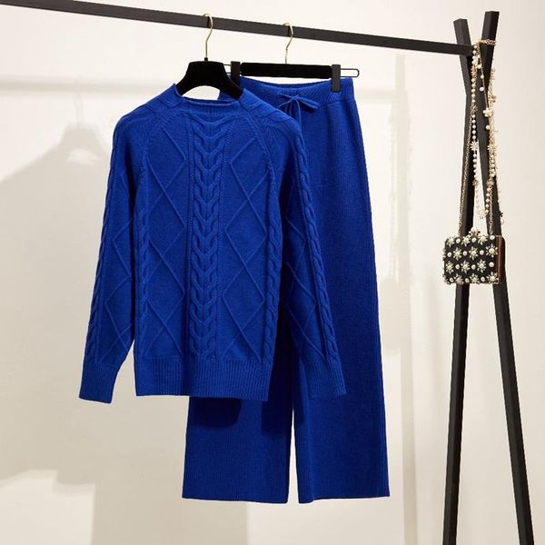 women's two piece pants autumn and winter knitted two-piece fashion twisted rope turtleneck sweater + net red casual wide-leg suit, White
women's two piece pants autumn and winter knitted two-piece fashion twisted rope turtleneck sweater + net red casual wide-leg suit, White
