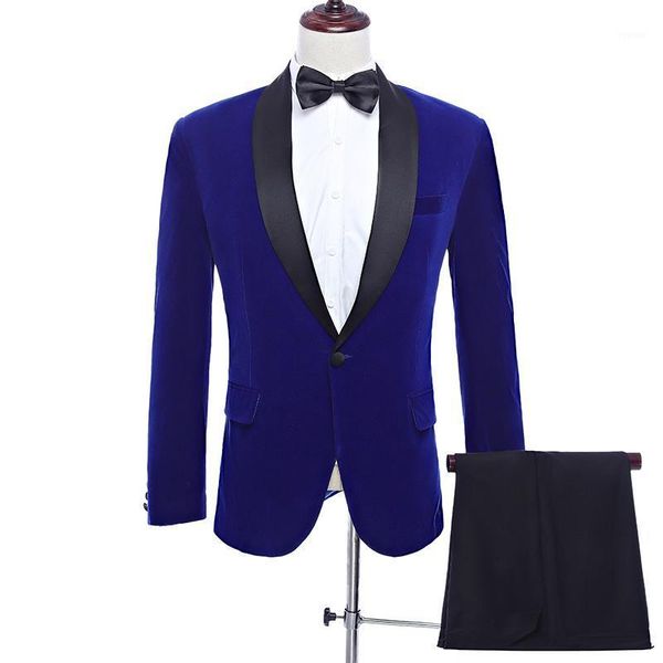 men's suits & blazers royal blue men suit classic 2 pieces set velvet wedding groom tuxedo prom costume, White;black
men's suits & blazers royal blue men suit classic 2 pieces set velvet wedding groom tuxedo prom costume, White;black