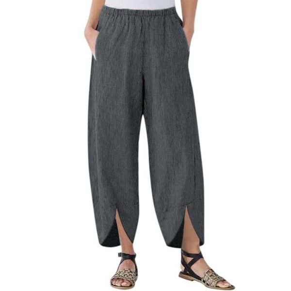 solid pants women pockets pleated elasitc high waist straight trousers plus size ankle-length split femme pantalon women's & capris, Black;white
solid pants women pockets pleated elasitc high waist straight trousers plus size ankle-length split femme pantalon women's & capris, Black;white