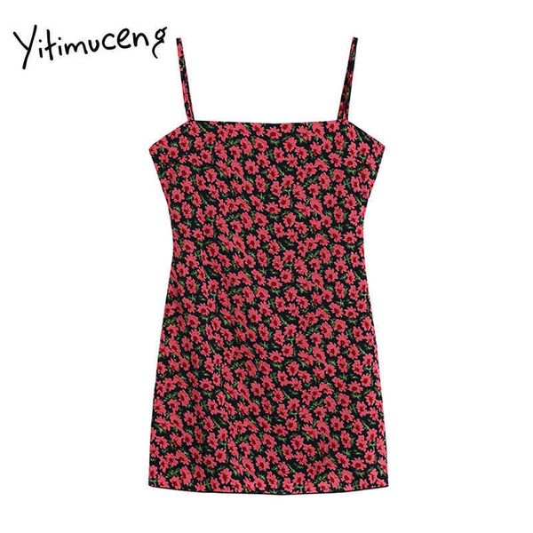 yitimuceng floral pint dresses women summer zippers spaghetti strap high waist a-line slash neck fashion dress 210601, Black;gray
yitimuceng floral pint dresses women summer zippers spaghetti strap high waist a-line slash neck fashion dress 210601, Black;gray
