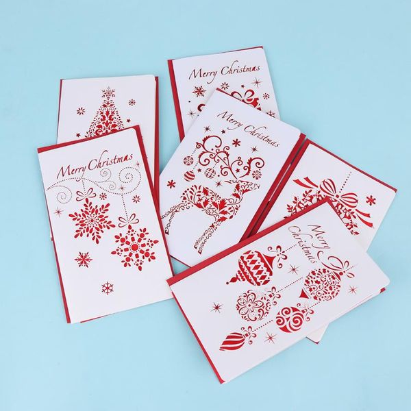 greeting cards 6pcs up-grade christmas three-dimensional hollow wish for friends family (ramdom pattern white + red)
greeting cards 6pcs up-grade christmas three-dimensional hollow wish for friends family (ramdom pattern white + red)