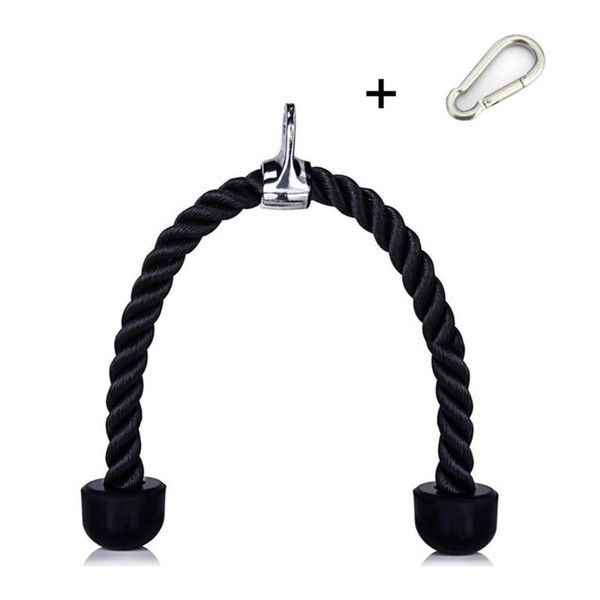 non slip 27.5" cable machine attachment tricep pull down ropes bodybuilding arm workout universal home gym equipment with clip resistan
non slip 27.5" cable machine attachment tricep pull down ropes bodybuilding arm workout universal home gym equipment with clip resistan