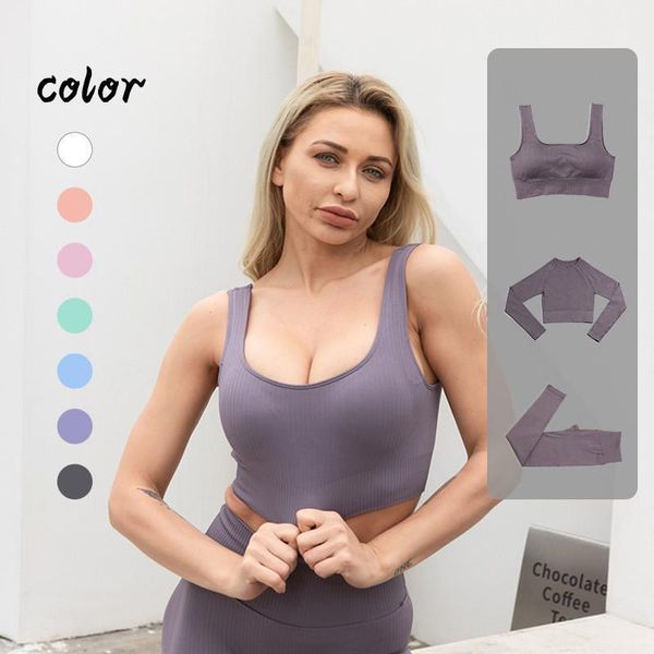 yoga outfit women's sportswear gym set seamless striped solid color training suit female fitness clothing outfits athletic wear
yoga outfit women's sportswear gym set seamless striped solid color training suit female fitness clothing outfits athletic wear
