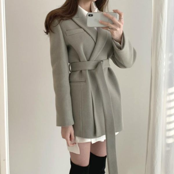 women's wool & blends blazer coat jacket belt woolen overcoat cottton liner cardigan outerwear s-3xl women autumn winter, Black
women's wool & blends blazer coat jacket belt woolen overcoat cottton liner cardigan outerwear s-3xl women autumn winter, Black