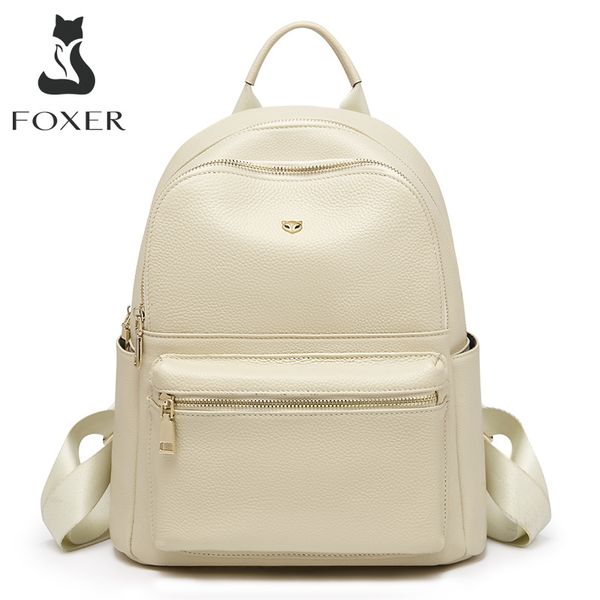 foxer new leather girls school bag simple leisure large capacity ladies travel backpack soft shoulder
foxer new leather girls school bag simple leisure large capacity ladies travel backpack soft shoulder