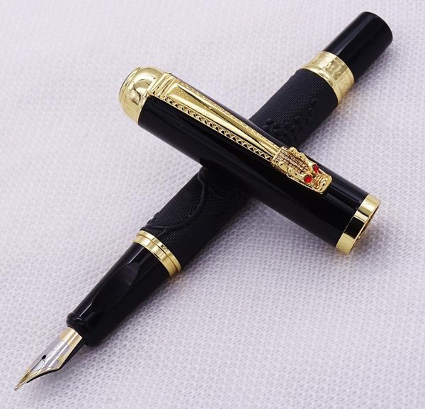 fountain pens dikawen 817 black pen grape embossed pattern golden drogon clip medium nib signature writing for office business
fountain pens dikawen 817 black pen grape embossed pattern golden drogon clip medium nib signature writing for office business