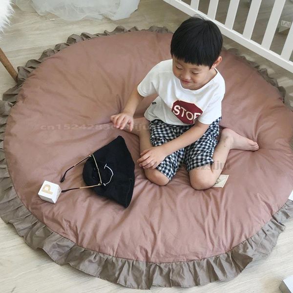 carpets baby play mat cotton circular crawling thick ruffled yoga removable and washable decoration in children's room
carpets baby play mat cotton circular crawling thick ruffled yoga removable and washable decoration in children's room