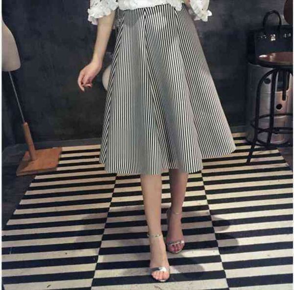 Black And White Vertical Stripe Women Skirts Tutu Skirt A-line Elegant Casual High Waist Women Spring Autumn Skirts
Black And White Vertical Stripe Women Skirts Tutu Skirt A-line Elegant Casual High Waist Women Spring Autumn Skirts