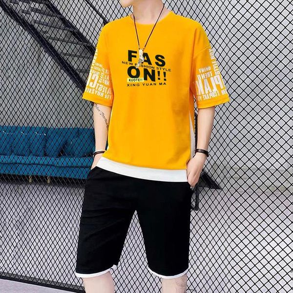 men's tracksuits 2021 sports and leisure suit summer ant wrinkled short sleeve shorts fashion trend two piece set for young students, Gray
men's tracksuits 2021 sports and leisure suit summer ant wrinkled short sleeve shorts fashion trend two piece set for young students, Gray