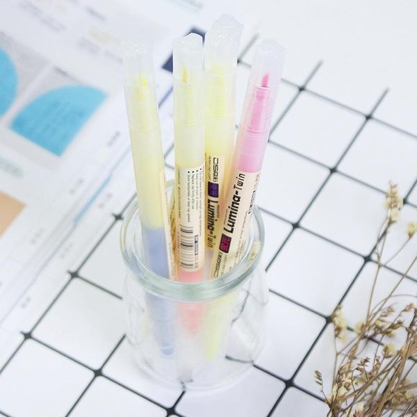 highlighters 1 pcs simple candy color double-head highlighter student graffiti pen office key marker pens promotional gift stationery, Black;red
highlighters 1 pcs simple candy color double-head highlighter student graffiti pen office key marker pens promotional gift stationery, Black;red