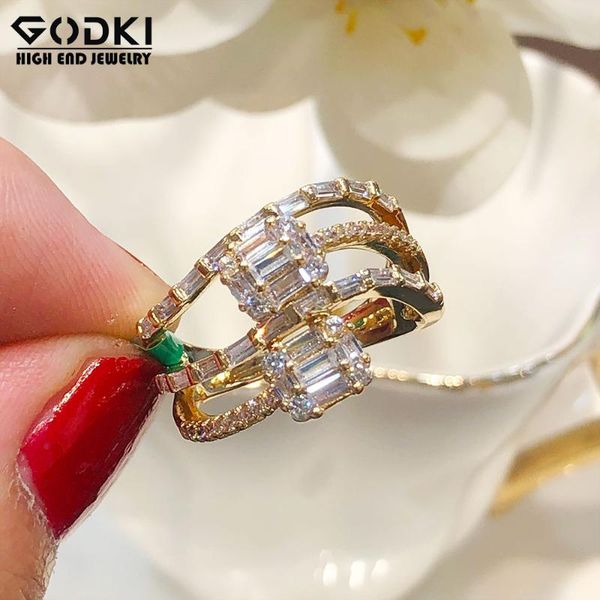 cluster rings godki 4 rows luxury geometric with baguette cubic zirconia stones 2021 women engagement party jewelry size, Golden;silver
cluster rings godki 4 rows luxury geometric with baguette cubic zirconia stones 2021 women engagement party jewelry size, Golden;silver