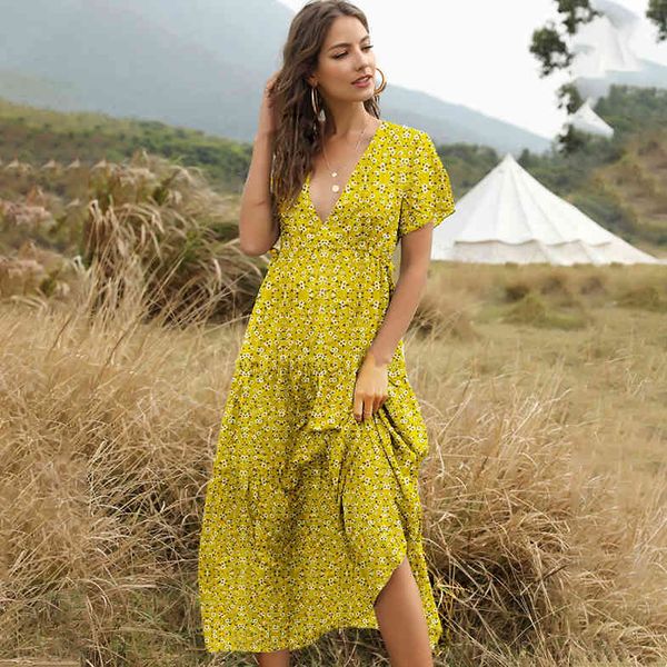 dress floral print slit ruffle maxi dress women 2021 summer short sleeve v neck ladies a line casual elegant holiday long dresses stxp, Black;gray
dress floral print slit ruffle maxi dress women 2021 summer short sleeve v neck ladies a line casual elegant holiday long dresses stxp, Black;gray