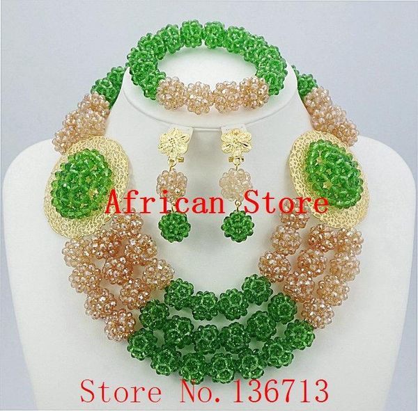 earrings & necklace delicate 3 layers gold coral nigerian wedding african beads jewelry set dubai bridal r481, Silver
earrings & necklace delicate 3 layers gold coral nigerian wedding african beads jewelry set dubai bridal r481, Silver