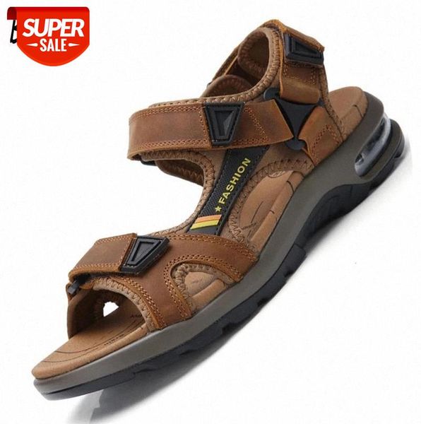 summer men's sandals genuine leather summer outdoor sandals air sole moccasins breathable hard-wearing hollow men shoes #s63w
summer men's sandals genuine leather summer outdoor sandals air sole moccasins breathable hard-wearing hollow men shoes #s63w