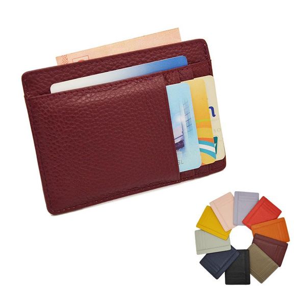 card holders 9 pockets 100% cowhide genuine leather id holder plus size litchy grain candy color slim slots case custom name, Brown;gray
card holders 9 pockets 100% cowhide genuine leather id holder plus size litchy grain candy color slim slots case custom name, Brown;gray