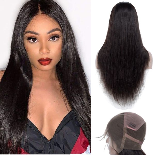 peruvian virgin human hair full lace wigs straight 16-28inch part average size wig, Black;brown
peruvian virgin human hair full lace wigs straight 16-28inch part average size wig, Black;brown