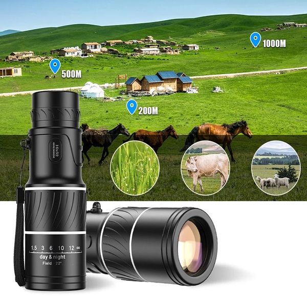 telescope & binoculars dual focus 16x52 hd optical night vision hunting low-light-level portable scope
telescope & binoculars dual focus 16x52 hd optical night vision hunting low-light-level portable scope