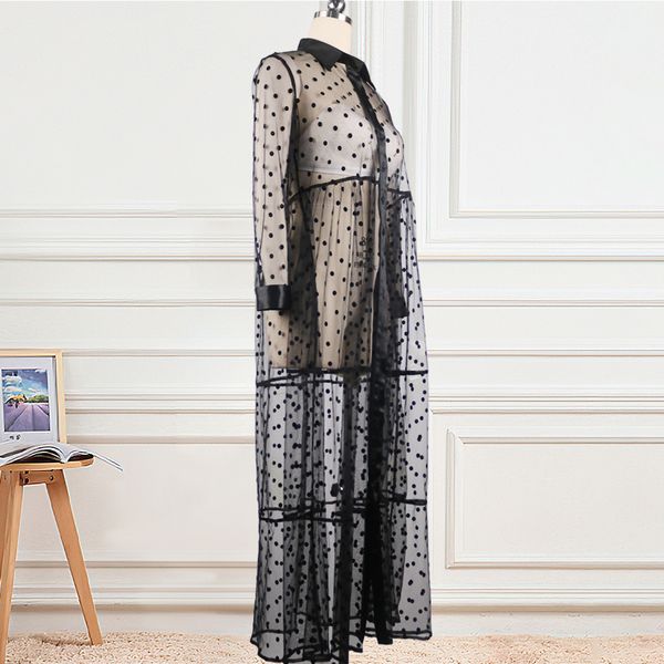 2021women long mesh shirt dress polka dot see through black transparent tulle african fashion spring female robes tunic plus size xl, Black;gray
2021women long mesh shirt dress polka dot see through black transparent tulle african fashion spring female robes tunic plus size xl, Black;gray