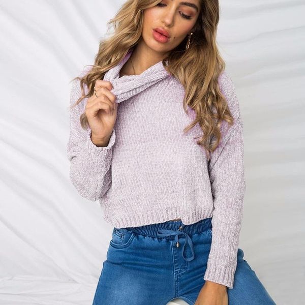 spring and autumn winter solid color knitted bottoming shirt pile collar sweater women knit short women's sweaters, White;black
spring and autumn winter solid color knitted bottoming shirt pile collar sweater women knit short women's sweaters, White;black