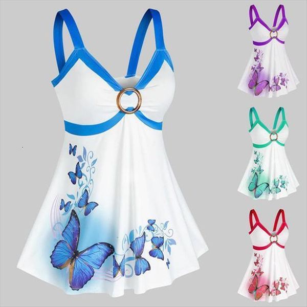 summer fashion plus size women tank camisole with butterfly print o ring vest sleeveless camiseta tirantes mujer, White
summer fashion plus size women tank camisole with butterfly print o ring vest sleeveless camiseta tirantes mujer, White