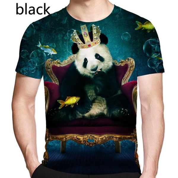 men's t-shirts summer cute animal panda king print breathable t-shirt men/women casual short sleeve printed size xs-5xl, White;black
men's t-shirts summer cute animal panda king print breathable t-shirt men/women casual short sleeve printed size xs-5xl, White;black