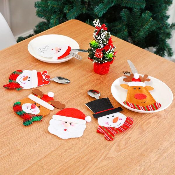 party decoration santa claus christmas year pocket fork knife cutlery holder bag wine bottle cover home table dinner decor tableware
party decoration santa claus christmas year pocket fork knife cutlery holder bag wine bottle cover home table dinner decor tableware