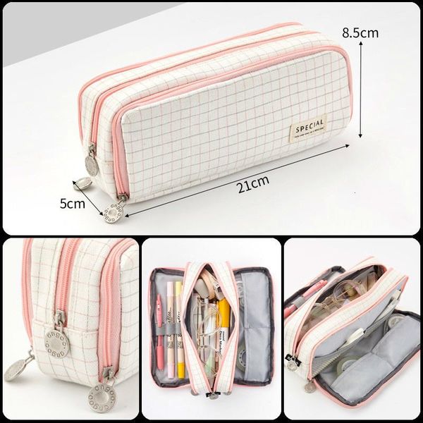 pencil cases large capacity box, school kawai canvas ink cartridge, pen holder, space for 40 pens, stationery
pencil cases large capacity box, school kawai canvas ink cartridge, pen holder, space for 40 pens, stationery