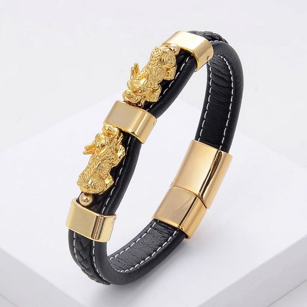 charm bracelets men's feng shui bracelet woven leather rope chain colorful pixiu guard for health wealth and luck jewelry, Golden;silver
charm bracelets men's feng shui bracelet woven leather rope chain colorful pixiu guard for health wealth and luck jewelry, Golden;silver