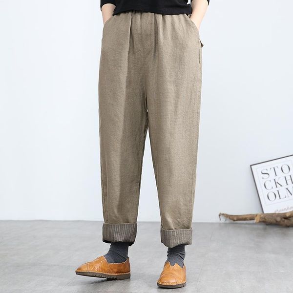 women's pants & capris women cotton linen spring 2021 elastic waist thin harem solid color loose fashion korean trousers, Black;white
women's pants & capris women cotton linen spring 2021 elastic waist thin harem solid color loose fashion korean trousers, Black;white