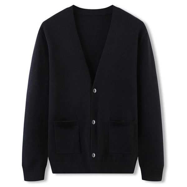 spring youth large men's loose bottomed sweater plus fat v-neck cardigan knitted coat sweaters, White;black
spring youth large men's loose bottomed sweater plus fat v-neck cardigan knitted coat sweaters, White;black